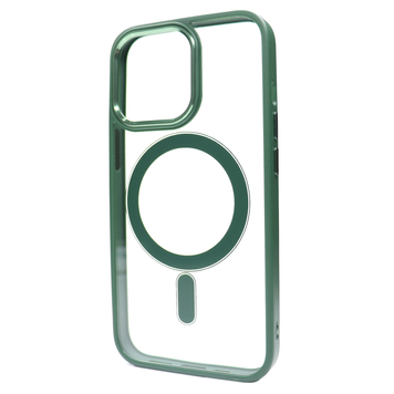 Чехол Crystal Guard with MagSafe (iPhone 15 Pro, Dark Green) 609846 фото