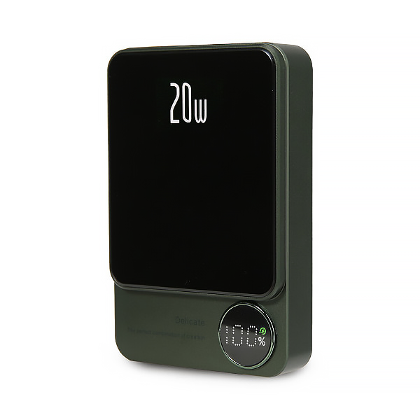 Безпровідний магнітний павербанк 10000 mAh 20w Q9 для iPhone MagSafe - Green 789125 фото