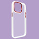 Чохол Crystal Guard на iPhone 12/12 Pro White - Red 876586 фото 1