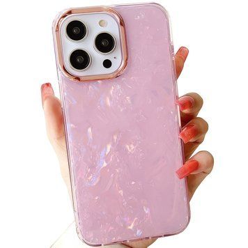 Чохол для iPhone 13 Pro Max Marble Case Pink 928410 фото