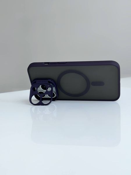 Чохол для iPhone 13 Pro Hybrid Camera Stand with MagSafe з підставкою Deep Purple 423193 фото