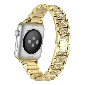 Ремінець Swarovski Steel Band на Apple Watch (42mm, 44mm, 45mm, 46mm, 49mm Gold) 234795 фото