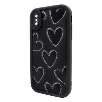 Чохол для iPhone X/XS &ndash; Pretty Things "Black Hearts &ndash; Black" 4091770000006 фото