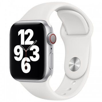 Силіконовий ремінець Silicone Sport Band (38mm, 40mm, 41mm, [42mm Series 10/11], №9 White, S) 234511 фото