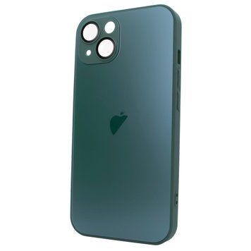 Чохол скляний для iPhone 14 Plus AG Glass with Magsafe із захистом камери Cangling Green 675421 фото