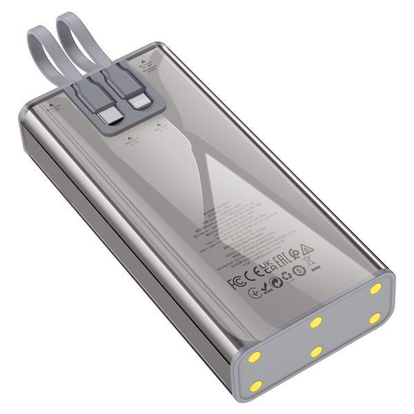 PowerBank Hoco J104A Discovery edition 22.5W with cable (20000 mAh) - Gray 4015940000009 фото
