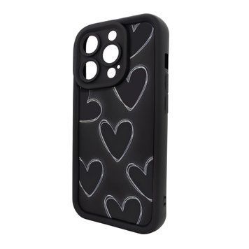 Чохол для iPhone 14 Pro Max &ndash; Pretty Things "Black Hearts &ndash; Black" 4090810000006 фото