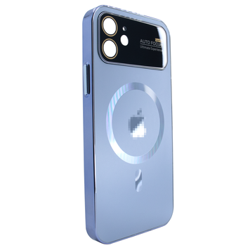 Чохол для iPhone 12 PC Slim Case with MagSafe із захисними лінзами на камеру Sierra Blue 852124 фото