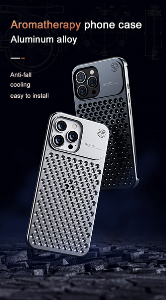 Чохол металевий для iPhone 14 Pro Aluminium aroma Silver 946294 фото
