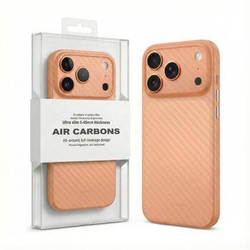 Ультратонкий чохол K-Doo Air Carbon (iPhone 17 Pro Max, Orange) 4187680000011 фото