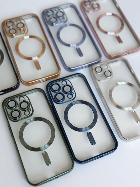 Чохол Shining with MagSafe на iPhone 13 із захисними лінзами на камеру Purple 575444 фото