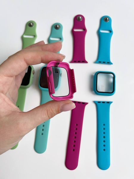 Комплект Silicone Band + Case для Apple Watch (40mm, Sky Blue) 234833 фото
