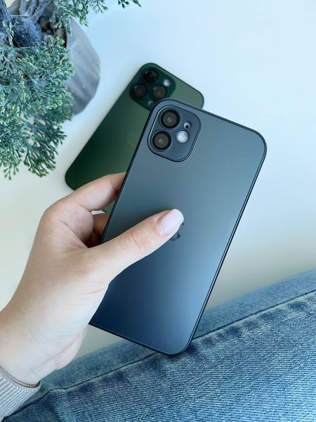 Чохол скляний AG Glass with Magsafe для iPhone 14 Pro Max із захистом камери Sierra Blue 785617 фото
