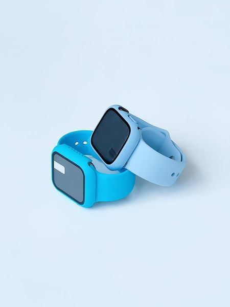 Комплект Silicone Band + Case для Apple Watch (40mm, Sky Blue) 234833 фото