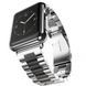 Стальний ремінець Stainless Steel Braslet 3 Beads на Apple Watch (38mm, 40mm, 41mm, [42mm Series 10/11], Silver-Black) 234743 фото 1
