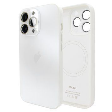 Чохол для iPhone 15 Pro AG Titanium Case 2.0 - MagSafe & Microfiber - White 3960900000005 фото