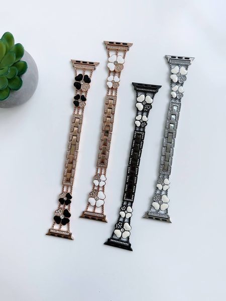 Ремінець Flower Steel Band для Apple Watch 42mm | 44mm | 45mm | 46mm | 49mm Black 323572 фото