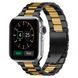 Стальний ремінець Stainless Steel Braslet 3 Beads на Apple Watch (42mm, 44mm, 45mm, 46mm, 49mm Black-Gold) 234756 фото 1
