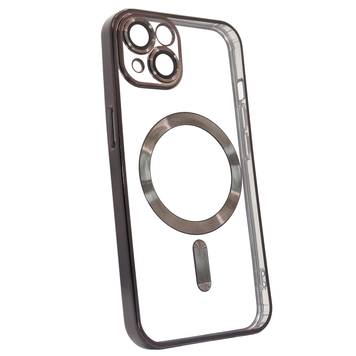 Чохол Shining with MagSafe на iPhone 13 із захисними лінзами на камеру Black 575451 фото