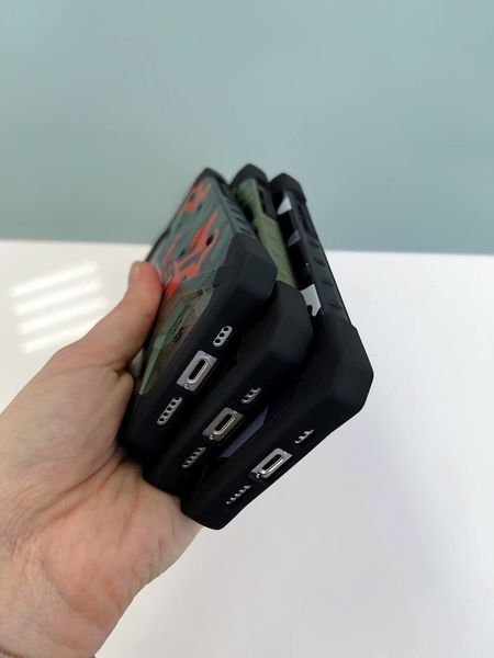 Тактичний протиударний чохол UAG Pathfinder камуфляжний на iPhone 11 Pro Max (6.5") (Orange-Green) 102423 фото