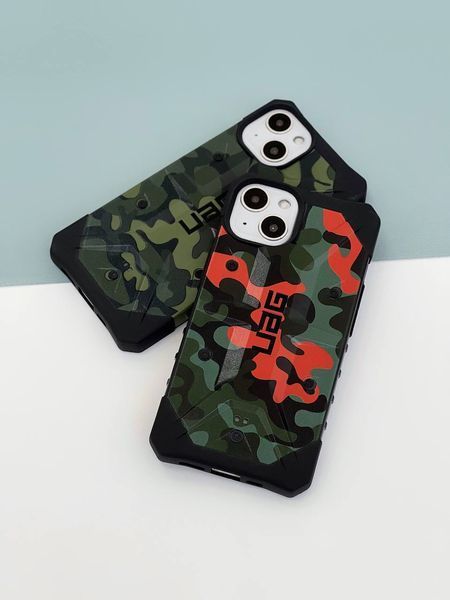 Тактичний протиударний чохол UAG Pathfinder камуфляжний на iPhone 11 Pro Max (6.5") (Orange-Green) 102423 фото