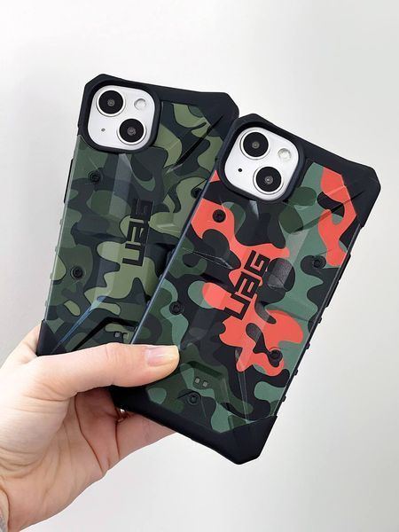 Тактичний протиударний чохол UAG Pathfinder камуфляжний на iPhone 11 Pro Max (6.5") (Orange-Green) 102423 фото