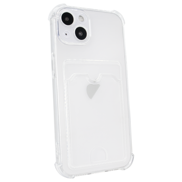 Чохол для iPhone 14 Plus Card Holder Armored Case з карманом для картки прозрачный 7865453 фото