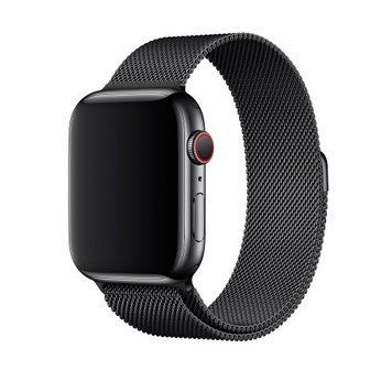 Металічний ремінець Milanese Loop на Apple Watch (38mm, 40mm, 41mm, [42mm Series 10/11], Black) 234289 фото
