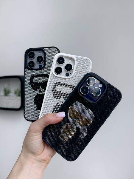 Чохол для iPhone 15 Pro Max Rock Case Karl Legerfeld - Black-Silver 3867100000005 фото