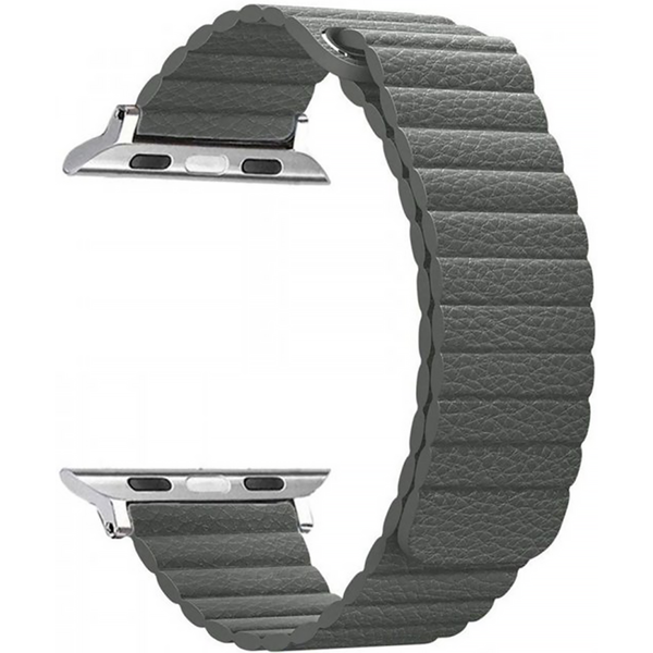 Шкіряний ремінець Leather Loop Band на Apple Watch 38mm, 40mm, 41mm, [42mm Series 10/11] - Gray 231423 фото