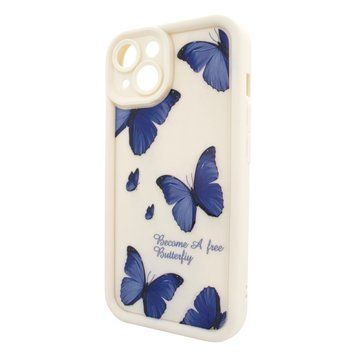 Чохол для iPhone 15 &ndash; Pretty Things "Butterflies &ndash; White" 4090950000003 фото