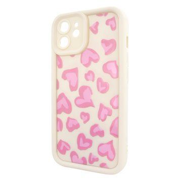 Чохол для iPhone 12 &ndash; Pretty Things "Pink Hearts &ndash; White" 4089960000004 фото