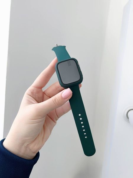 Комплект Silicone Band + Case для Apple Watch (42mm: Series 10/11, Pine Green) 4007790000001 фото
