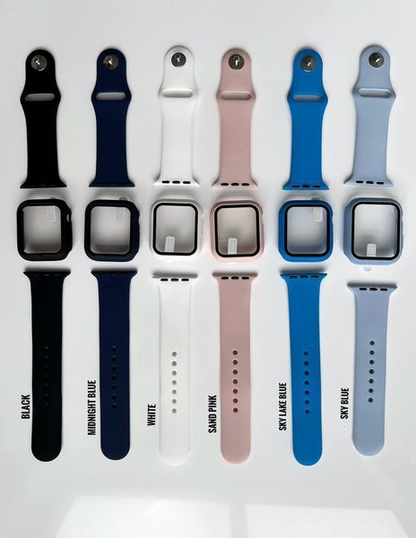 Комплект Silicone Band + Case для Apple Watch (42mm: Series 10/11, Pine Green) 4007790000001 фото