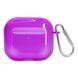 Чохол для AirPods 1/2 напівпрозорий Neon Case Purple 192212 фото 1