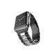 Стальний ремінець Stainless Steel Braslet 3 Beads на Apple Watch (38mm, 40mm, 41mm, [42mm Series 10/11], Black-Silver) 234735 фото 1