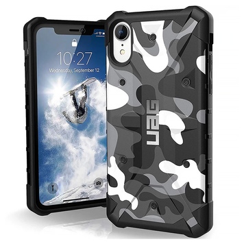 Чохол UAG камуфляж (iPhone XR, White-Black) 679024 фото