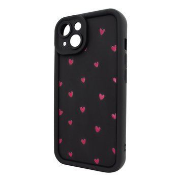 Чохол для iPhone 15 &ndash; Pretty Things "Little Hearts &ndash; Black" 4091000000004 фото