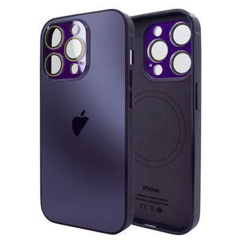 Чохол для iPhone 14 Pro AG Titanium Case 2.0 - MagSafe & Microfiber - Purple 3960740000005 фото
