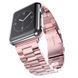 Стальний ремінець Stainless Steel Braslet 3 Beads на Apple Watch (38mm, 40mm, 41mm, [42mm Series 10/11], Rose Pink) 234741 фото 1