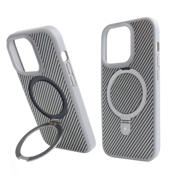 Чохол Nofelet Carbon Case with MagSafe (iPhone 14 Pro, Titanium Gray) 4163220000000 фото
