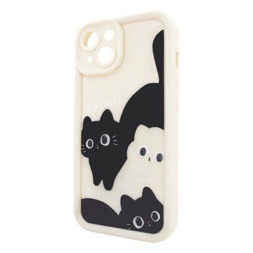Чохол для iPhone 14 &ndash; Pretty Things "Kitties &ndash; White" 4090610000008 фото