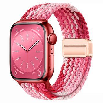 Ремінець Braided Nylon Magnetic Band (38/40/41mm + [42mm Series 10/11] &ndash; Gradient : Pink) 4121260000008 фото