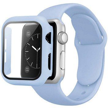 Комплект Silicone Band + Case для Apple Watch (41mm, Sky Blue) 234846 фото