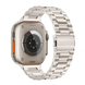 Стальний ремінець для Apple Watch (42mm, 44mm, 45mm, 46mm, 49mm) Stainless Steel Braslet 3 Beads Old Gold 234750 фото 1