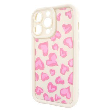 Чохол для iPhone 16 Pro Max &ndash; Pretty Things "Pink Hearts &ndash; White" 4091640000006 фото