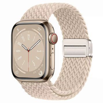 Ремінець Braided Nylon Magnetic Band (38/40/41mm + [42mm Series 10/11] &ndash; Pearl White) 4121290000009 фото
